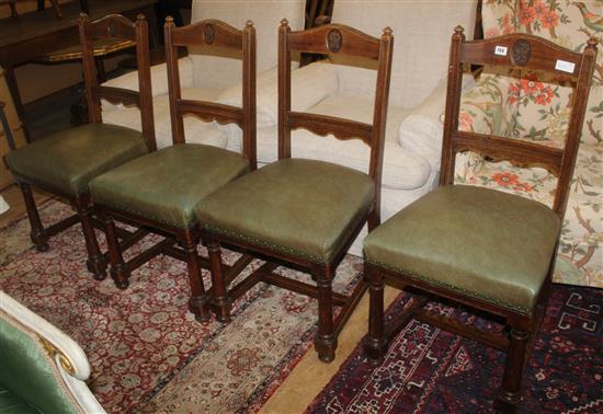 4 oak dining chairs
